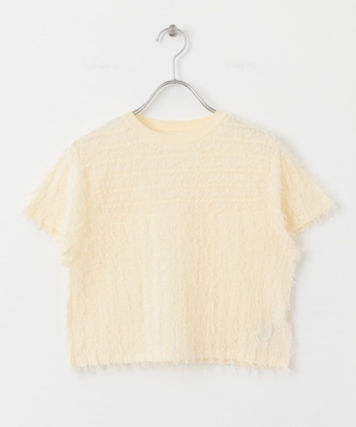 ニット セーター ミニフリンジニットTEE レディース KBF ニット セーター ミニフリンジニットTEE レディース