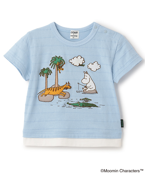 kladskap（クレードスコープ） tシャツ MOOMIN/ジャングル刺しゅう半袖