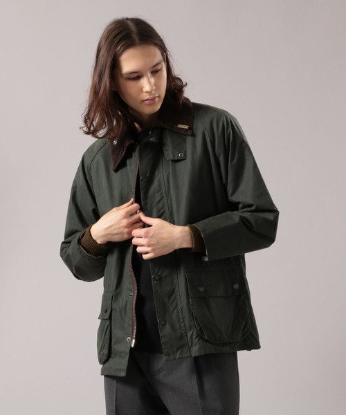 Barbour 「Barbour」 ジップアップブルゾン 38 セージグリーン