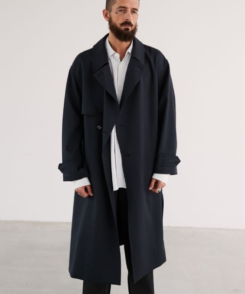 LIDnM（リドム） トレンチコート MEDIUM チャコールグレー メンズ