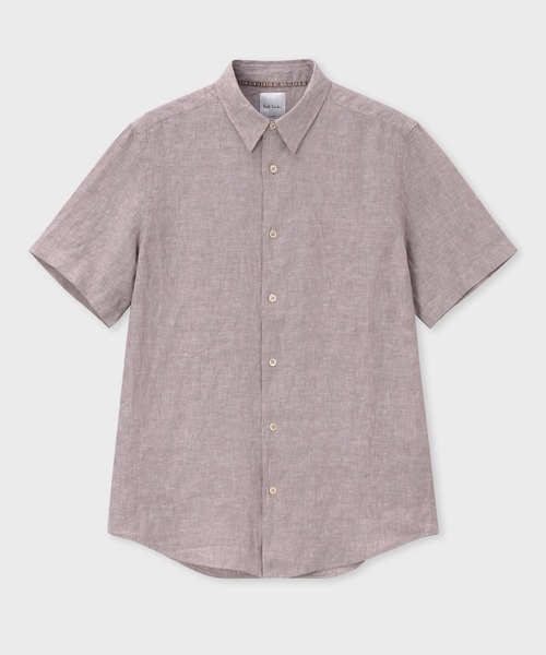 Paul Smith（ポール・スミス） シャツ カラーリネン 半袖シャツ