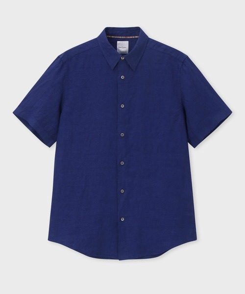 Paul Smith（ポール・スミス） シャツ 半袖 カラーリネン 半袖シャツ