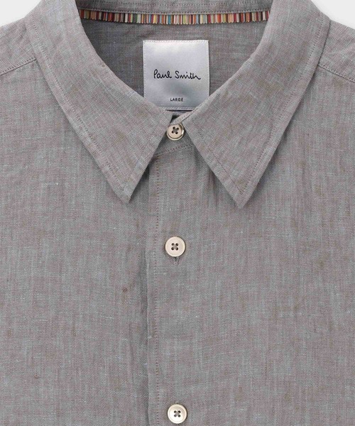 Paul Smith（ポール・スミス） シャツ カラーリネン 半袖シャツ