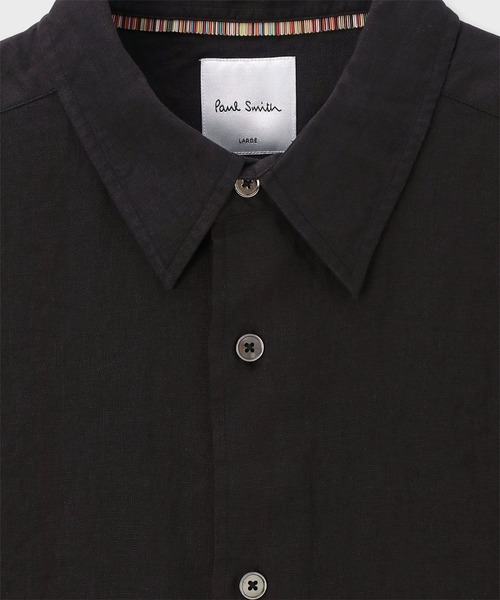 Paul Smith（ポール・スミス） シャツ 半袖 カラーリネン 半袖シャツ
