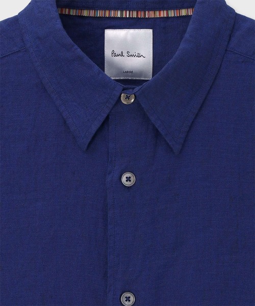Paul Smith（ポール・スミス） シャツ カラーリネン 半袖シャツ