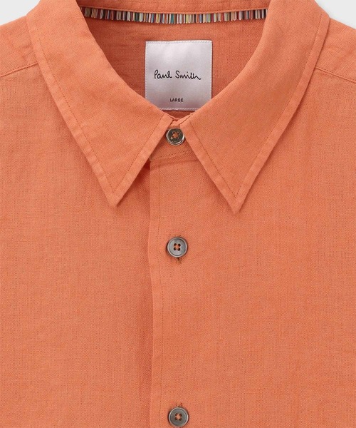 Paul Smith（ポール・スミス） シャツ カラーリネン 半袖シャツ