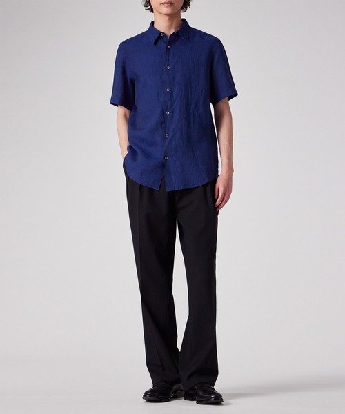 Paul Smith（ポール・スミス） シャツ カラーリネン 半袖シャツ