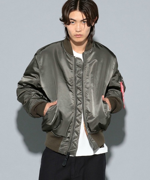 Alpha Industries 「ALPHA」 ジップアップブルゾン L ブラック メンズ