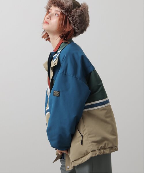 「DOUBLE NAME」 ジップアップブルゾン FREE グリーン レディース_画像9