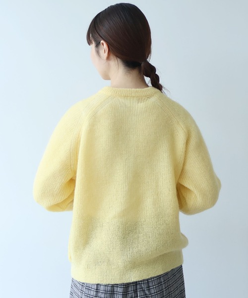 bulle de savon カーディガン ふわふわ ribon ニット