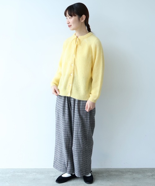 bulle de savon カーディガン ふわふわ ribon ニット
