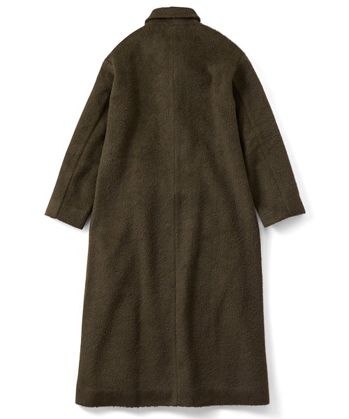 「Live in comfort」 チェスターコート MEDIUM ダークオリーブ レディース_画像2