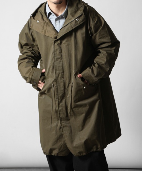 「ZIP FIVE」 モッズコート LARGE ブラック メンズ_画像8