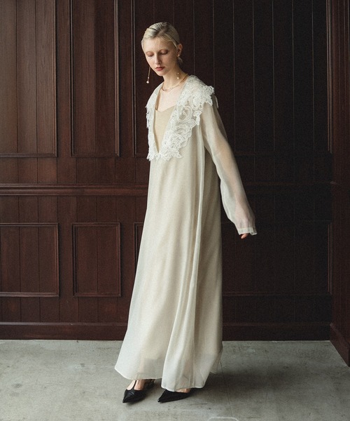 et.UNIVER オケージョンドレス et.UNiVER ドレス Big collar A-line dress : ZOZOTOWN Yahoo!店