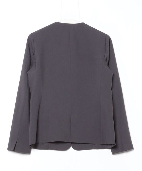 PLST 「PLST」 ノーカラージャケット M グレー レディース