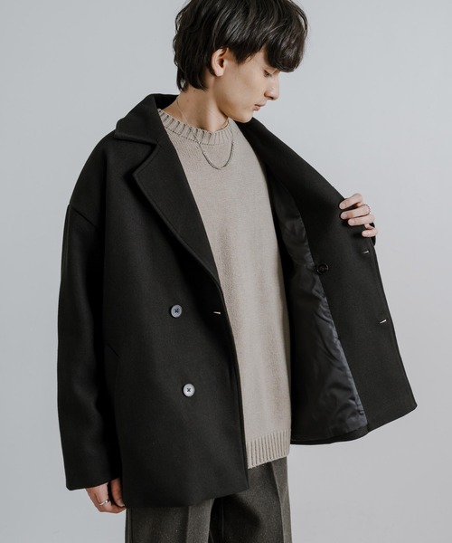 「Rocky Monroe」 ピーコート X-LARGE チャコール メンズ_画像3