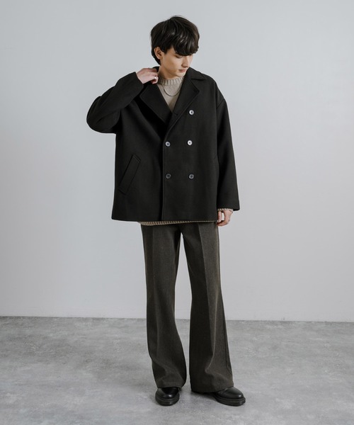 「Rocky Monroe」 ピーコート X-LARGE チャコール メンズ_画像5