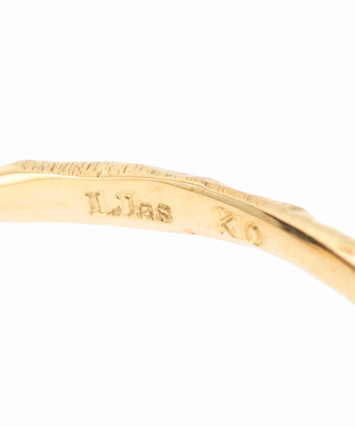 Lilas 指輪 リング テクスチャー3本リング K10 レディース : ZOZOTOWN