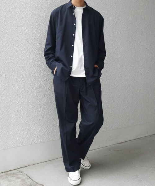 SHIPS any シャツ any: LIM BLESS ソリッド/ストライプ レギュラー