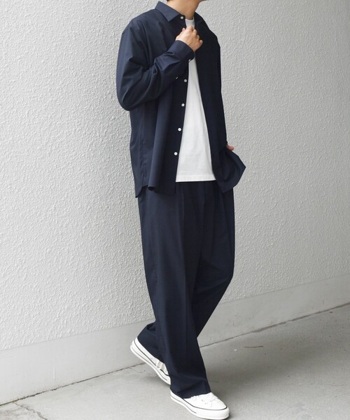 SHIPS any シャツ any: LIM BLESS ソリッド/ストライプ レギュラー