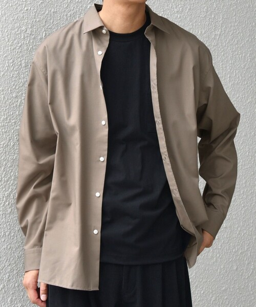 SHIPS any シャツ any: LIM BLESS ソリッド/ストライプ レギュラー