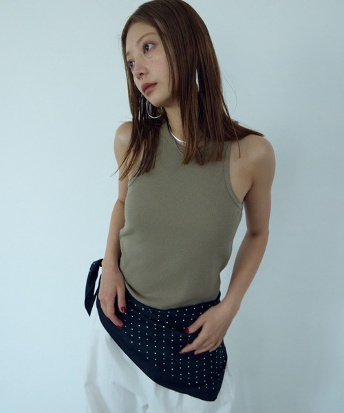 HANNE タンクトップ ノースリーブ サーマルカップインタンクトップ