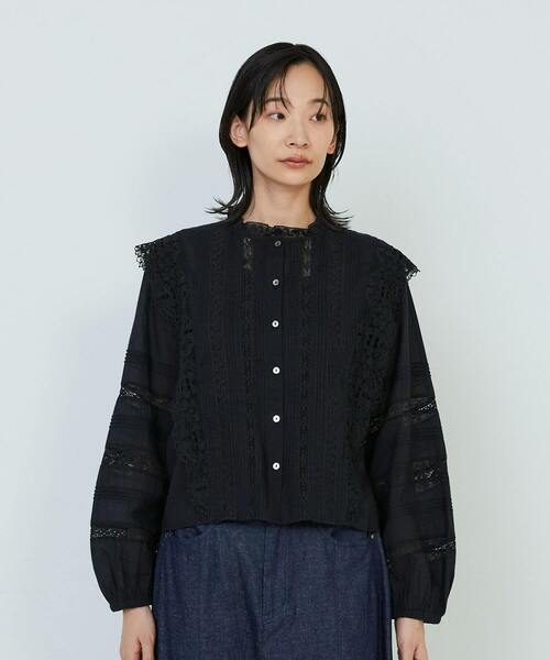 美品【コンジェペイエ アデュートリステス】タイプライターワイドキュロット(黒) conges payes ADIEU TRISTESSE（コンジェ ペイエ アデュー