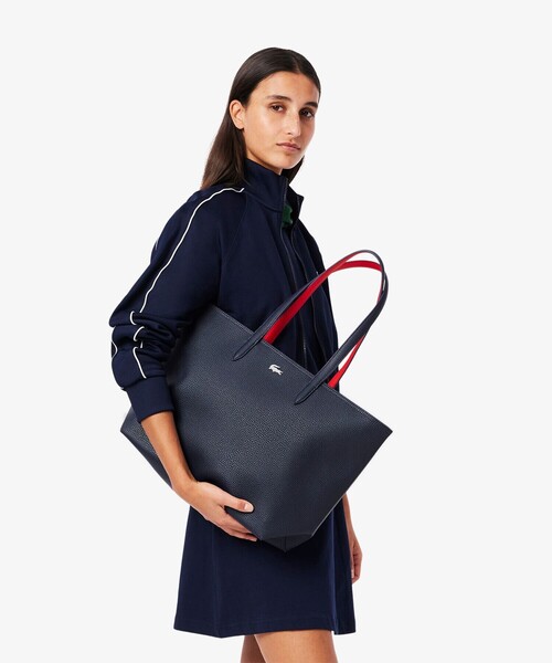 LACOSTE トートバッグ アンナ ジップトートバッグ レディース