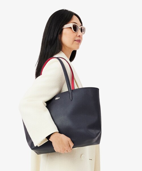LACOSTE トートバッグ アンナ ジップトートバッグ レディース