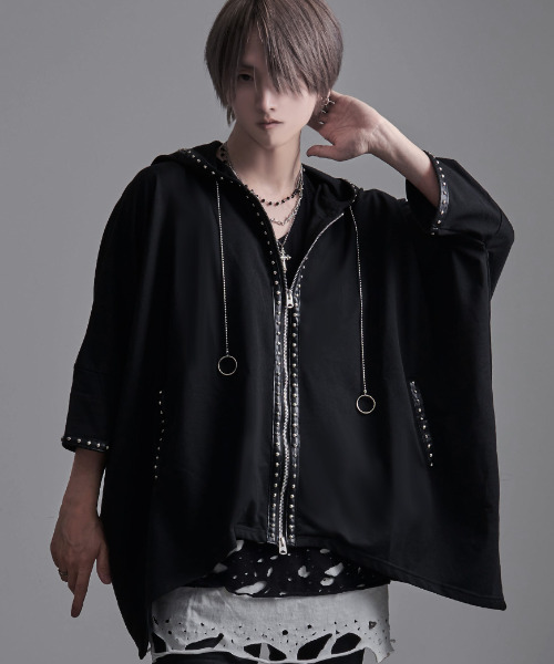 ブラウス シャツ 「NOVESSEL/ノベセル」クロップドダブルZIPトップ「Y」「CN」 レディース メンズ NOVESSEL ブラウス シャツ 「NOVESSEL/ノベセル」クロップド