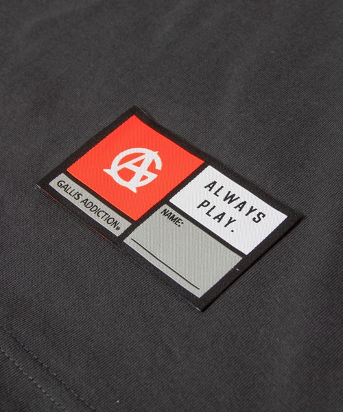 「GALLIS ADDICTION」 半袖Tシャツ M ホワイト メンズ