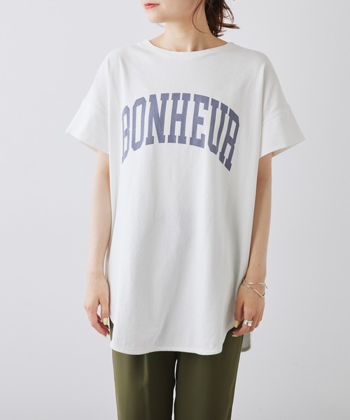 「PUAL CE CIN」 半袖Tシャツ FREE スミクロ レディース_画像2