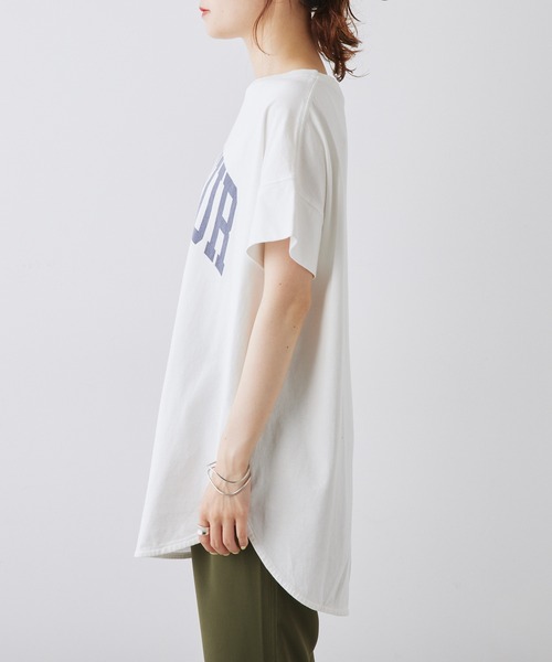 「PUAL CE CIN」 半袖Tシャツ FREE スミクロ レディース_画像3