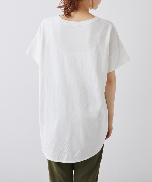 「PUAL CE CIN」 半袖Tシャツ FREE スミクロ レディース_画像4