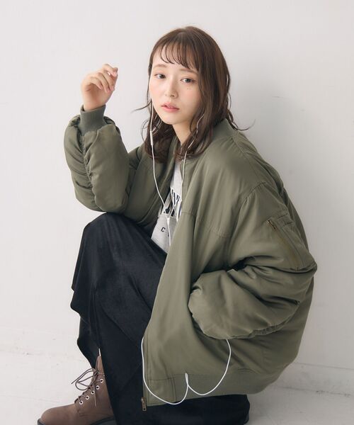 Maa★23200ファッションレディース RETROGIRL（レトロガール） ma1 ma-1 ルーズMA-1 レディース