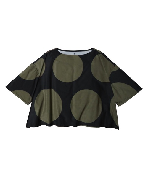 「antiqua」 半袖カットソー ONESIZE ブラック レディース_画像4
