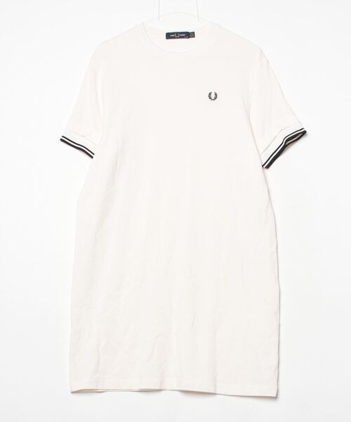 FRED PERRY（フレッドペリー） 半袖ワンピース 10 ホワイト レディース