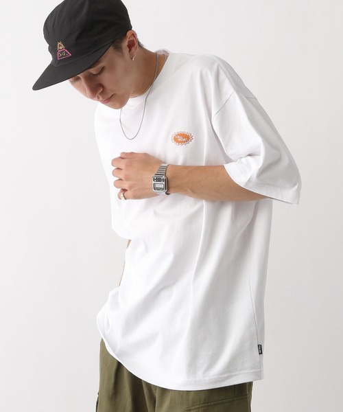 「POLeR」 半袖Tシャツ LARGE オレンジ メンズ_画像3