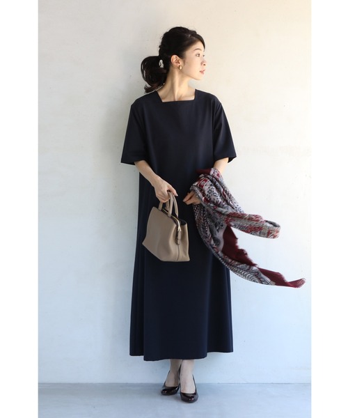 「CAWAII」 半袖ワンピース FREE ネイビー レディース_画像8