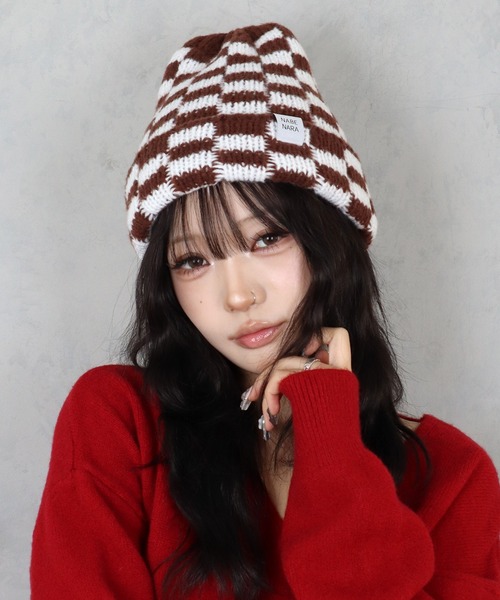 BARELY BLUE ニット帽 ニットキャップ 「 BARELY BLUE / ベアリー