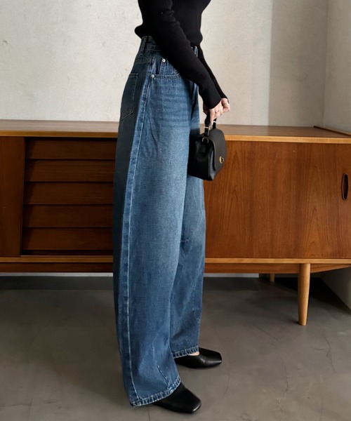 Eclat one ワイドパンツ ジーンズ デニム デニムパンツ 「Eclat one