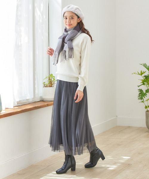 「Honeys」 「GLACIER」長袖ニット S アイボリー レディース_画像2