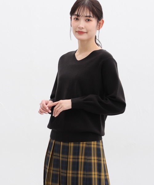 「Honeys」 「GLACIER」長袖ニット S アイボリー レディース_画像7