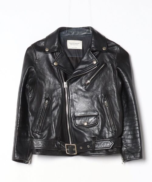 beautiful people（ビューティフルピープル） レザーブルゾン 140