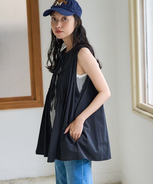 FREAK'S STORE（フリークスストア） ベスト フリ- ブラック レディース