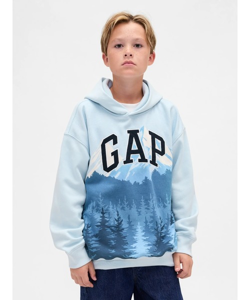 GAP（ギャップ） パーカー グラフィック GAPロゴパーカー (キッズ