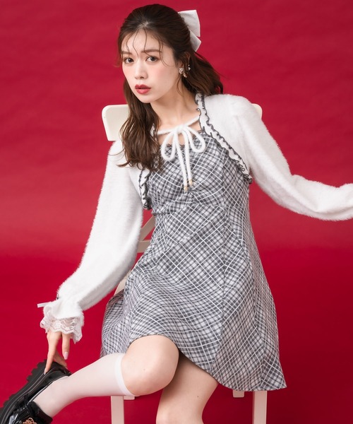 クチュールバイロジータ ワンピース 「ミニ丈・ロング丈あり」シャギー