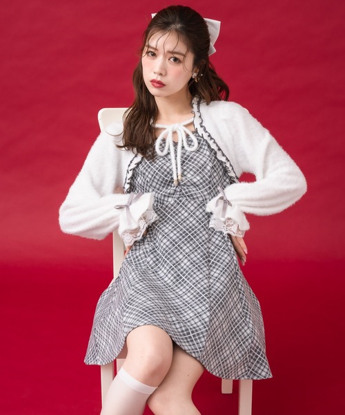 クチュールバイロジータ ワンピース 「ミニ丈・ロング丈あり」シャギー