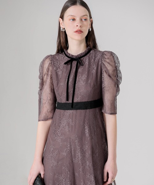 Leja（レジャ） 7分袖ワンピース MEDIUM グレー レディース : ZOZOTOWN