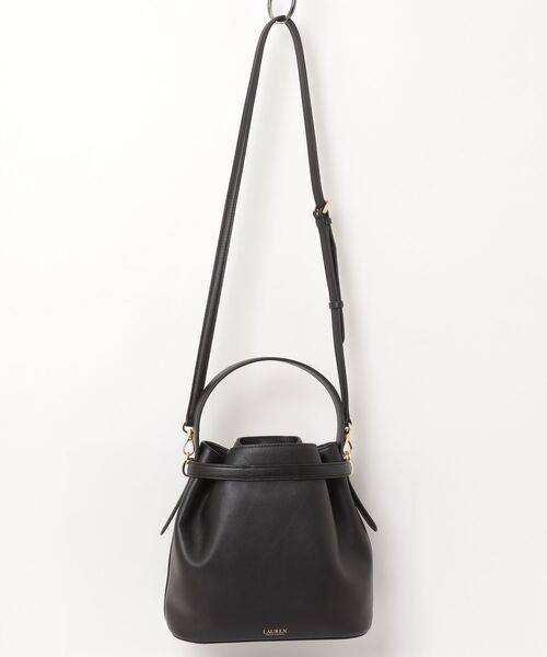 ポロラルフローレン　2way LAUREN ストローバケットバッグ LAUREN RALPH LAUREN（ローレン ラルフローレン） ハンドバッグ レザー
